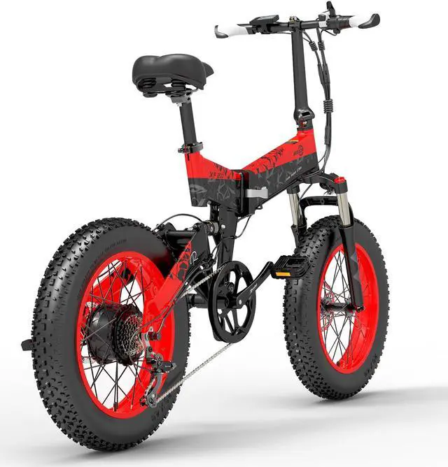 Alt view image 5 of 6 - BEZIOR XF200 1000W Motor Folding Electric Moped Bike 48V 15Ah Power Assist Electric Bike Shock Absorption Electric Bicycle