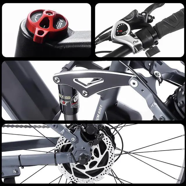 Alt view image 5 of 6 - 26 Inch Electric Bike with Fat Tire 48V 12.5AH 750W Power Assist Electric Bicycle with 45km/h Max.Speed 35-37km Pure Electric Range