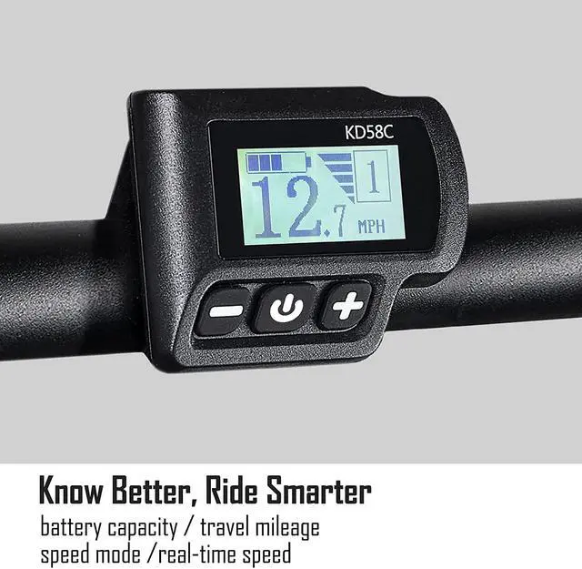 Alt view image 5 of 6 - Electric Bike for Adults, 2X Faster Charge, 36V/13Ah Removable Battery, Up to 44 Miles Range, 350W Electric Commuter Bike, Shimano 7-Speed Gear, 27.5" Ebike