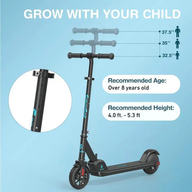 Alt view image 2 of 6 - E9 Electric Kick Scooter, Lightweight and Foldable, Upgraded Motor Power