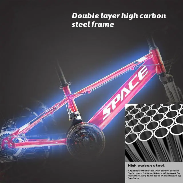 Alt view image 4 of 6 - Mountain Bike for Kids, Featuring 20-Inch Aluminuml Steel Frame and 21-Speed with 20-Inch Wheels