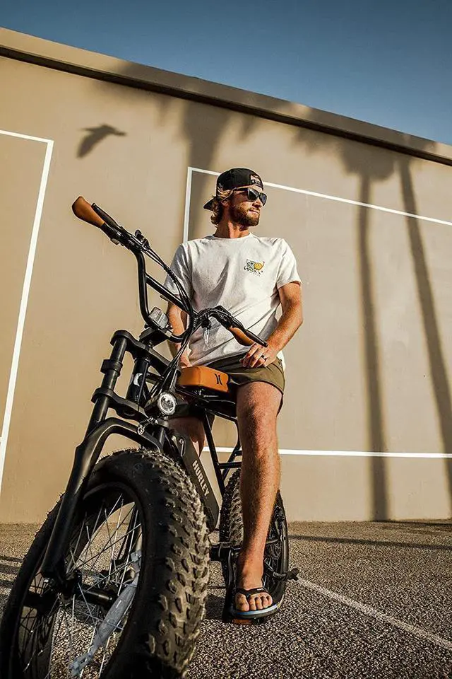 Alt view image 5 of 6 - Hurley Hybrid-Bicycles Amped 6 Speed E-Bike