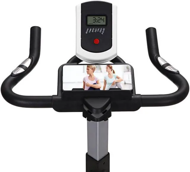 Alt view image 2 of 6 - XMUND XD-EB1 Exercise Bike 13KG Flywheel Ultra-quiet Belt Drive Seat Adjustment Stationary Bike 130KG Weight Capacity