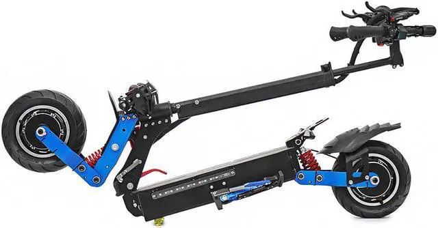 Alt view image 5 of 7 - LAOTIE® ES19 Steering Damper 60V 38.4Ah Battery 6000W Dual Motor Electric Scooter 135Km Mileage 10x4.5inch Wide Wheel Electric Scooter