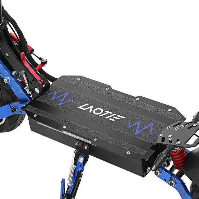 Alt view image 7 of 7 - LAOTIE® ES19 Steering Damper 60V 38.4Ah Battery 6000W Dual Motor Electric Scooter 135Km Mileage 10x4.5inch Wide Wheel Electric Scooter