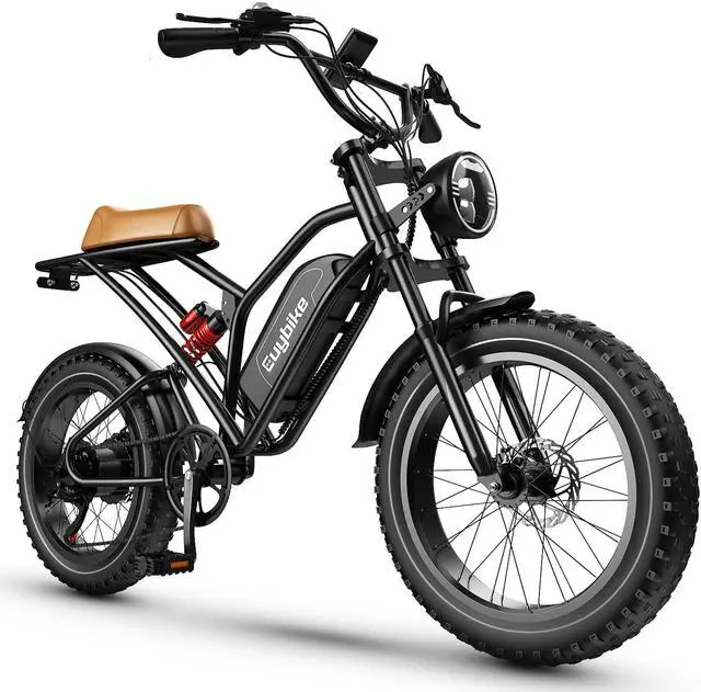 Main image of S4 1000W 48V 20AH electric bike 20 inch fat tire bicycle beach cruise e-bike all terrain off-road ebike for Adults