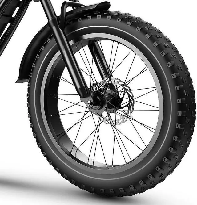 Alt view image 5 of 5 - S4 1000W 48V 20AH electric bike 20 inch fat tire bicycle beach cruise e-bike all terrain off-road ebike for Adults