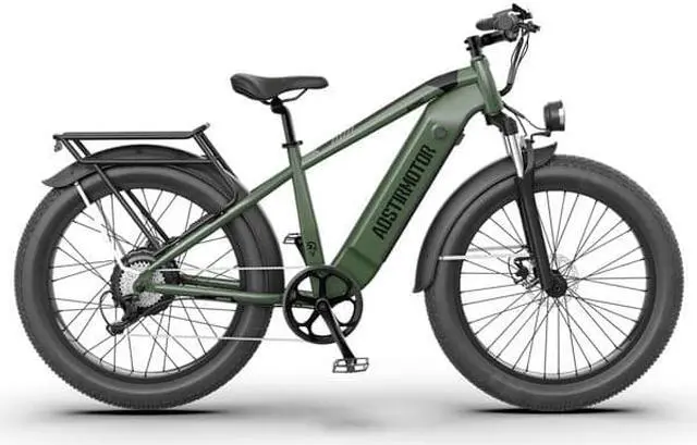 Alt view image 3 of 7 - AOSTIRMOTOR New Pattern King 26" 1000W Electric Bike 26in Fat Tire 52V15AH Removable Lithium Battery for Adults KING
