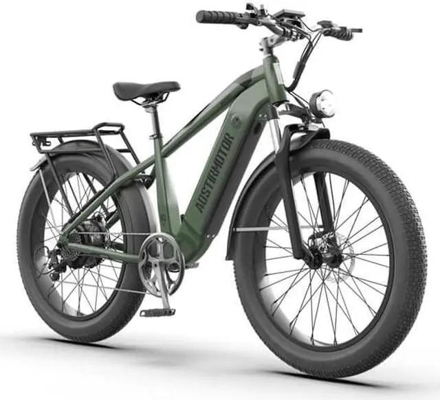 Alt view image 5 of 7 - AOSTIRMOTOR New Pattern King 26" 1000W Electric Bike 26in Fat Tire 52V15AH Removable Lithium Battery for Adults KING