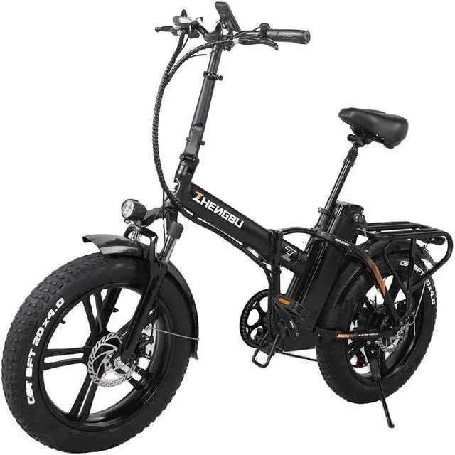Alt view image 2 of 3 - ZHENGBU F6 750W 48V 15Ah Electric Bicycle 20 Inch Tire 48km/h Max Speed 90-100km Mileage Range 120kg Max Load Electric Bike