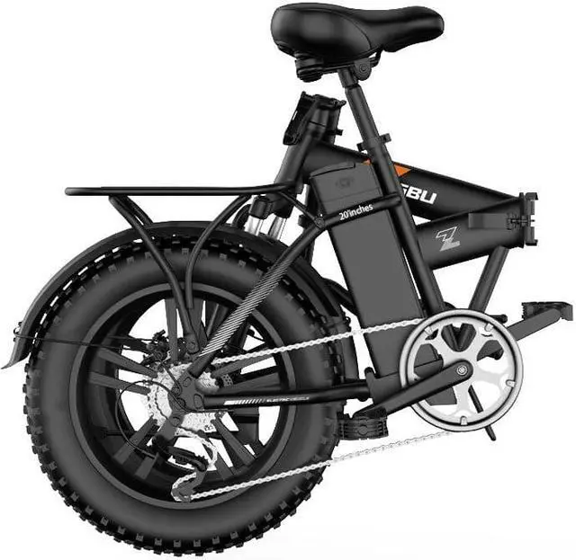 Alt view image 3 of 3 - ZHENGBU F6 750W 48V 15Ah Electric Bicycle 20 Inch Tire 48km/h Max Speed 90-100km Mileage Range 120kg Max Load Electric Bike
