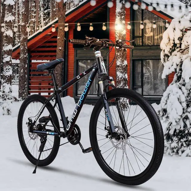 Alt view image 3 of 7 - Junior Aluminum Full Mountain Bike, Stone Mountain 26 Inch 21-Speed Bicycle