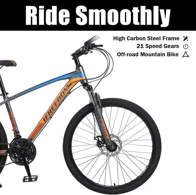 Alt view image 7 of 7 - 26 Inch Mountain Bike Bicycle Variable Speed Adjustable Commuters Bike