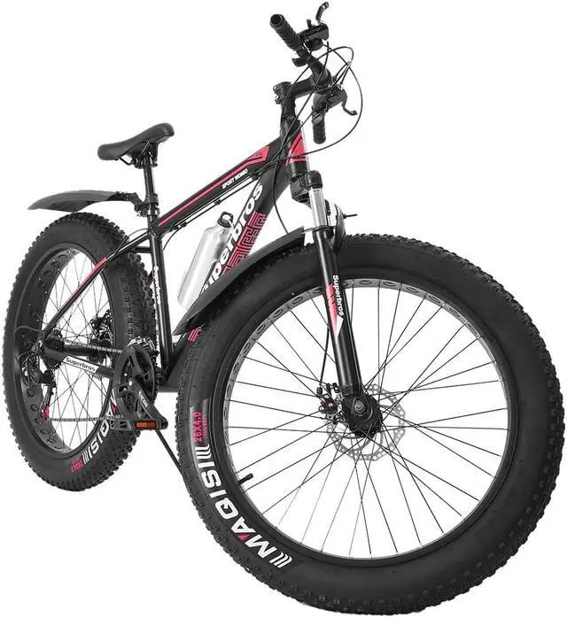 Alt view image 2 of 7 - Fat Tire Mens Mountain Bike, 17-Inch / Medium High-Tensile Aluminum Frame