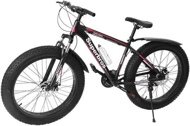 Alt view image 3 of 7 - Fat Tire Mens Mountain Bike, 17-Inch / Medium High-Tensile Aluminum Frame