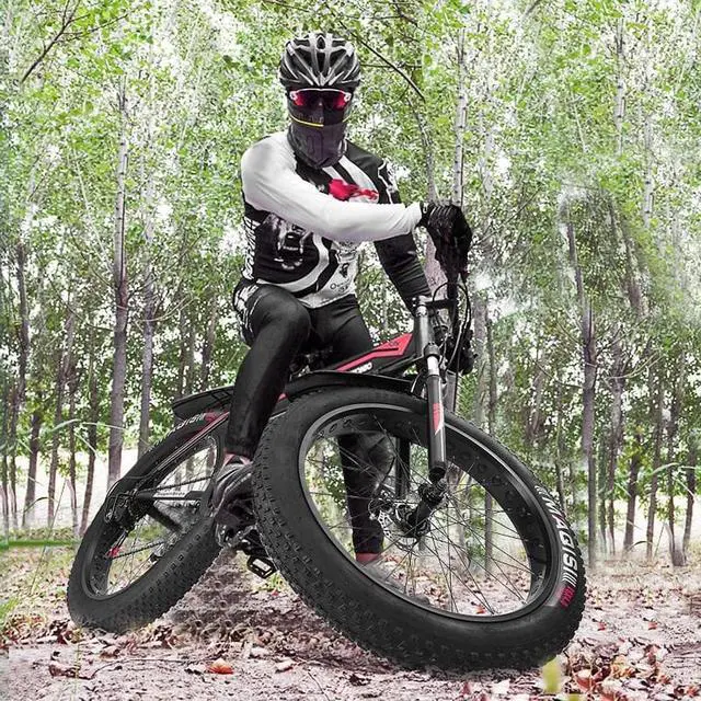Alt view image 6 of 7 - Fat Tire Mens Mountain Bike, 17-Inch / Medium High-Tensile Aluminum Frame