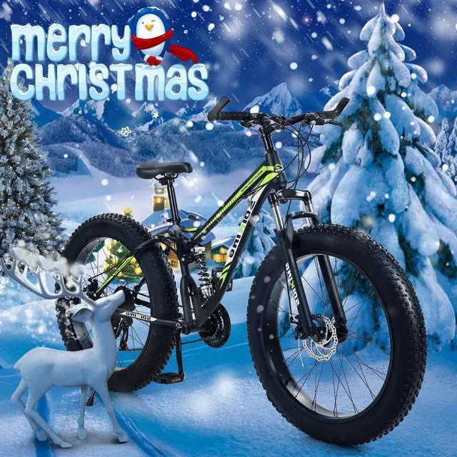 Main image of Fat Tire Mens Mountain Bike, 17-Inch / Medium High-Tensile  Frame