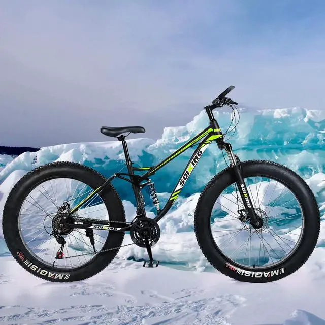 Alt view image 2 of 7 - Fat Tire Mens Mountain Bike, 17-Inch / Medium High-Tensile  Frame