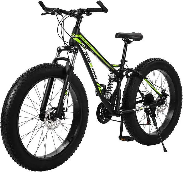 Alt view image 4 of 7 - Fat Tire Mens Mountain Bike, 17-Inch / Medium High-Tensile  Frame