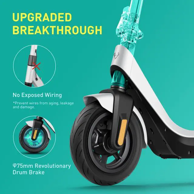 Alt view image 3 of 7 - NIU KQi2 Pro Electric Scooter 300W Power 25 Miles Long Range Max Speed 17.4MPH Portable Foldable Commuting