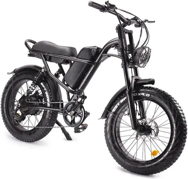 Alt view image 4 of 7 - Z8 ELectric Bike 20*4.0'' Fat Tire 48V 500W Motor 15Ah Battery 45km/h Max Speed 7-Speed Derailleur LCD Display Electric Bicycle