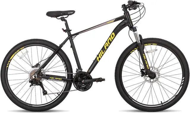 Alt view image 4 of 7 - Hiland Aluminum Mountain Bike 27 Speeds, Hydraulic Disc-Brakes,Lock-Out Suspension Fork,27.5 inch Wheel,for Men Mens Bicycle
