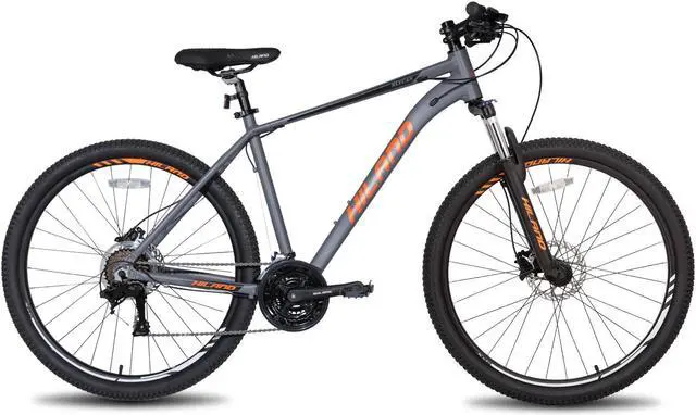 Alt view image 5 of 7 - Hiland Aluminum Mountain Bike 27 Speeds, Hydraulic Disc-Brakes,Lock-Out Suspension Fork,27.5 inch Wheel,for Men Mens Bicycle