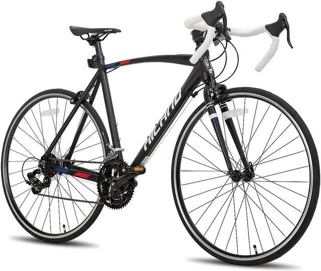 Alt view image 2 of 7 - HILAND Road Bike,14 Speeds Light Weight Aluminum Frame, 700C Racing Bike for Men Women Adult Bicycle