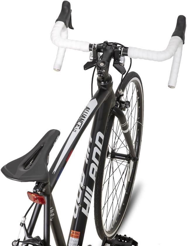 Alt view image 4 of 7 - HILAND Road Bike,14 Speeds Light Weight Aluminum Frame, 700C Racing Bike for Men Women Adult Bicycle