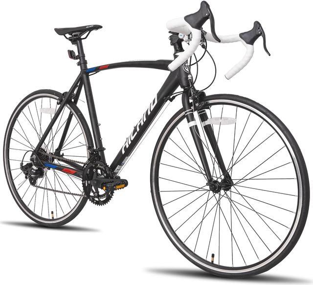 Alt view image 3 of 7 - HILAND Road Bike,14 Speeds Light Weight Aluminum Frame, 700C Racing Bike for Men Women Adult Bicycle