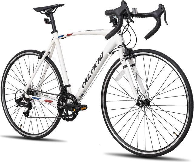 Alt view image 6 of 7 - HILAND Road Bike,14 Speeds Light Weight Aluminum Frame, 700C Racing Bike for Men Women Adult Bicycle
