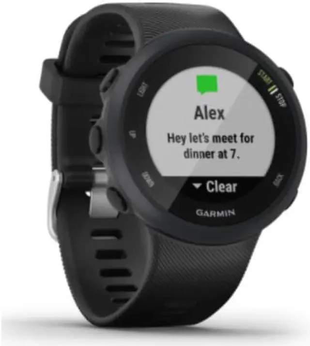 Alt view image 4 of 5 - Garmin Forerunner 45 GPS Running Watch with Garmin Coach Training Plan Support - Black, Large