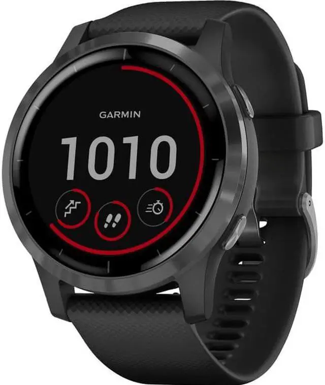 Main image of Garmin Vivoactive 4 Heart Rate Monitor Black/Slate, One Size