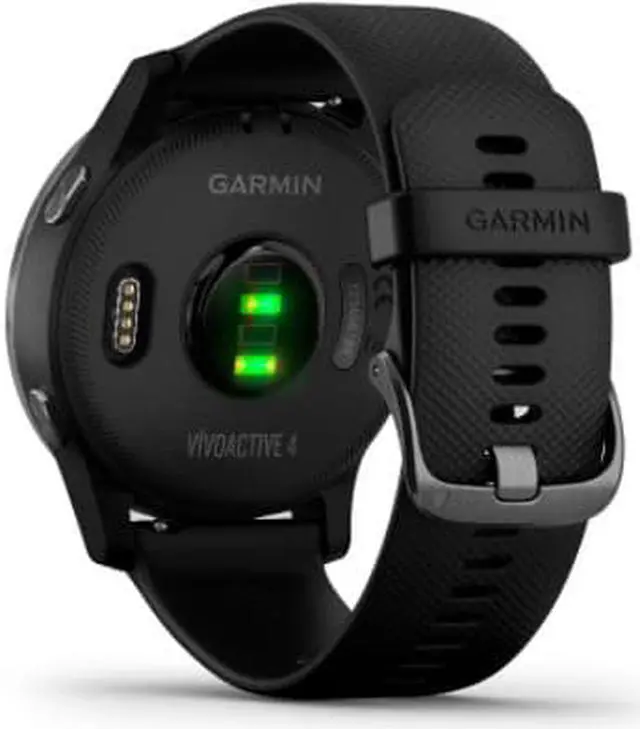 Alt view image 2 of 6 - Garmin Vivoactive 4 Heart Rate Monitor Black/Slate, One Size