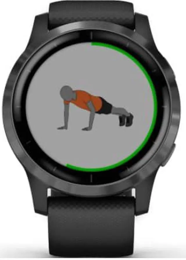 Alt view image 4 of 6 - Garmin Vivoactive 4 Heart Rate Monitor Black/Slate, One Size