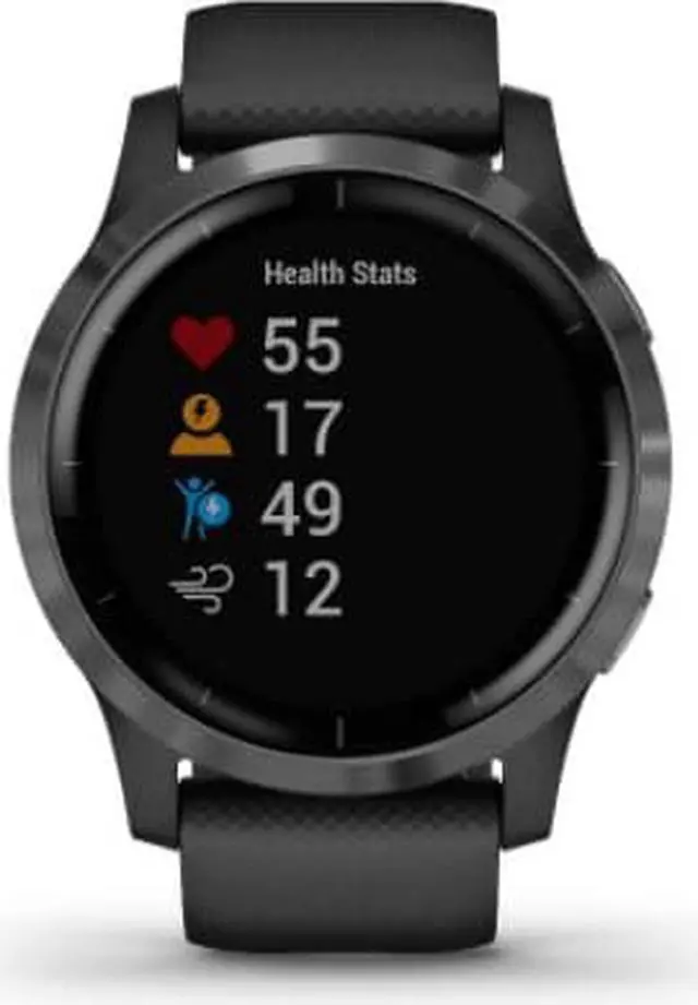 Alt view image 6 of 6 - Garmin Vivoactive 4 Heart Rate Monitor Black/Slate, One Size