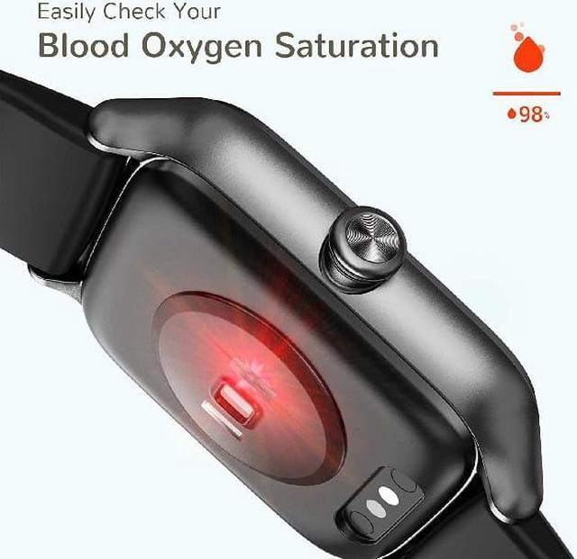 Alt view image 7 of 7 - Letsfit Smart Watch Compatible with iPhone and Android Phones, Fitness Tracker with Heart Rate, Blood Oxygen Saturation, 5ATM Waterproof Smartwatch - EW1