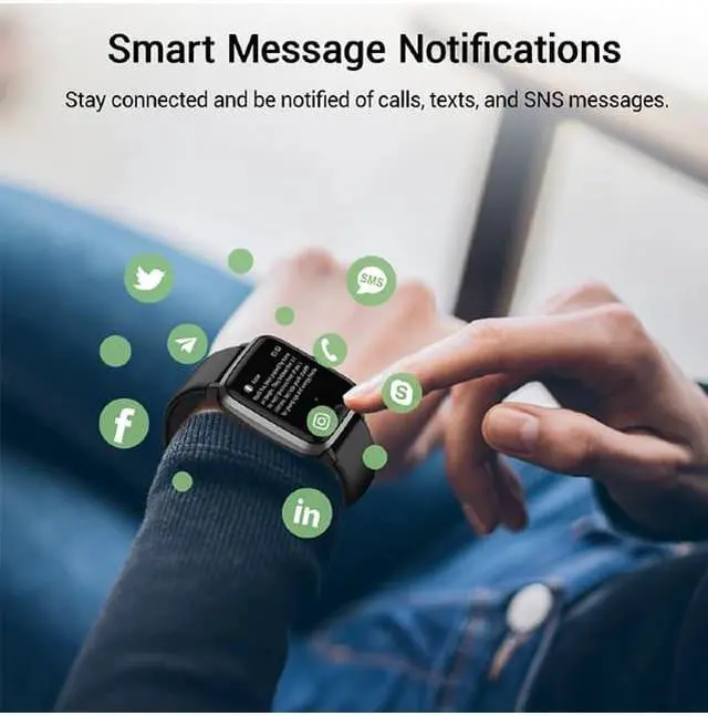Alt view image 4 of 6 - Letsfit Id205L Bluetooth(R) Smart Watch Green