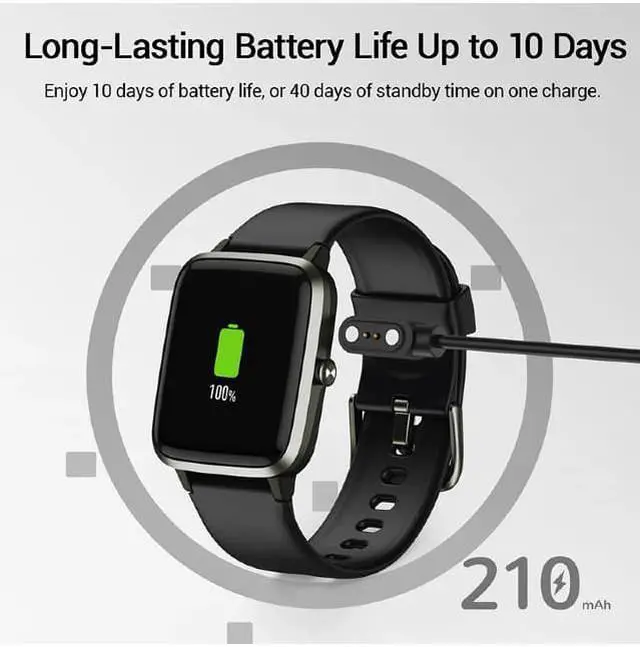 Alt view image 3 of 6 - Letsfit Id205L Bluetooth(R) Smart Watch Green