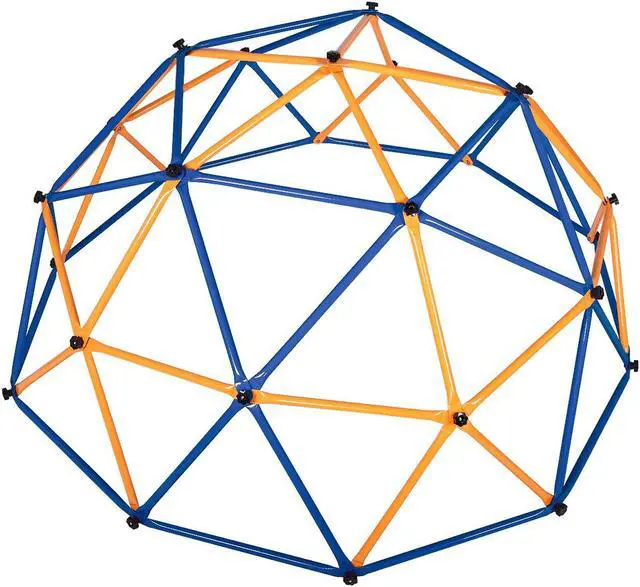 Alt view image 2 of 7 - Children Dome Climber Playground Kids Swing Set Climbing Frame Backyard Gym Develop Confidence for Fun Indoor Outdoor XH