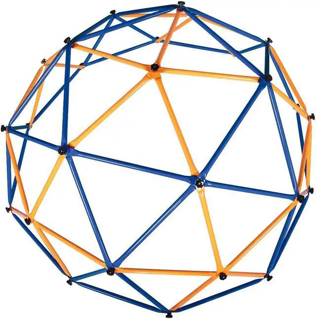 Alt view image 4 of 7 - Children Dome Climber Playground Kids Swing Set Climbing Frame Backyard Gym Develop Confidence for Fun Indoor Outdoor XH