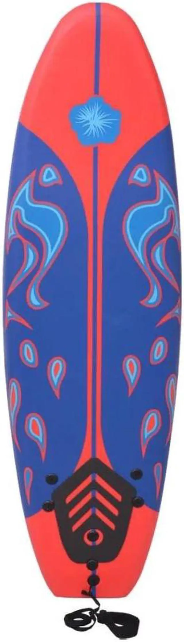 Alt view image 3 of 5 - Surfboard Blue and Red 66.9"