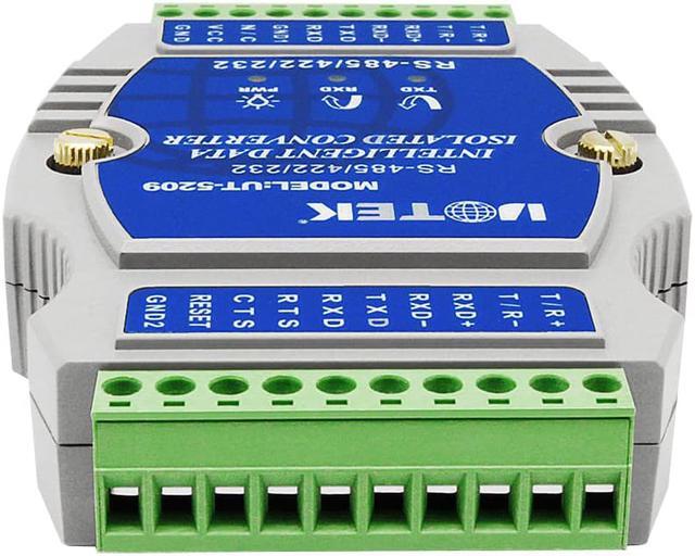 Alt view image 3 of 7 - UOTEK RS232 RS485 RS422 to RS485 RS422 Addressable Converter Isolation  Industrial Grade RS-232 RS-485 RS-422 Connector UT-5209