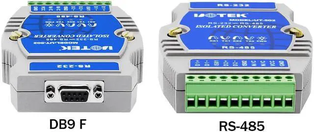 Alt view image 4 of 7 - UOTEK RS-232 to RS-485 Converter Industrial Grade RS485 RS232 Adapter DB9 Connector with Isolation Surge & ESD Protection UT-502 Plug & Play