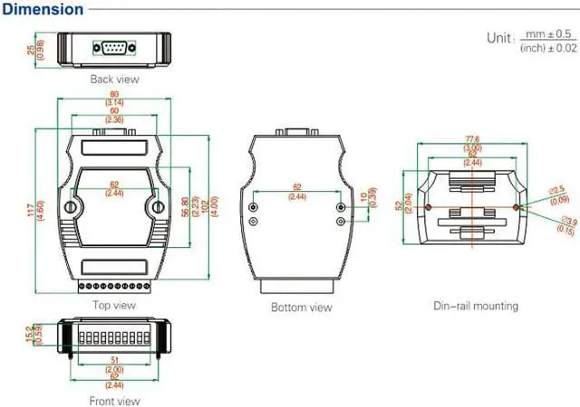 Alt view image 7 of 7 - UOTEK Industrial RS-232 to RS-485 RS-422 Converter DB9 RS232 to RS485 RS422 Adapter RS 232 485 422 Connector Isolation UT-503