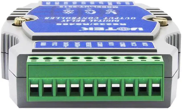Alt view image 3 of 7 - UOTEK 8 Channel Digital I/O Controller RS-485 Opto-electronic Isolation Input Relay Output IO Adapter UT-5512