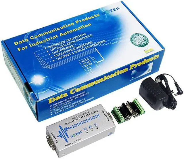 Alt view image 5 of 7 - UOTEK Industrial Grade RS-485 RS-422 Repeater with Isolation Trunk Circuit RS485 RS422 UT-209