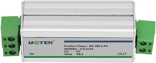 Alt view image 2 of 5 - UOTEK Industrial Grade RS-485 Lightning Isolator Arrester RS485 Isolation Module Surge Protector ESD Level4 IP30 5KA 6V DC 4.2V AC 10M BPS Multi-protection UT-S101