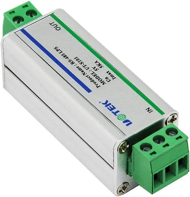 Alt view image 5 of 5 - UOTEK Industrial Grade RS-485 Lightning Isolator Arrester RS485 Isolation Module Surge Protector ESD Level4 IP30 5KA 6V DC 4.2V AC 10M BPS Multi-protection UT-S101