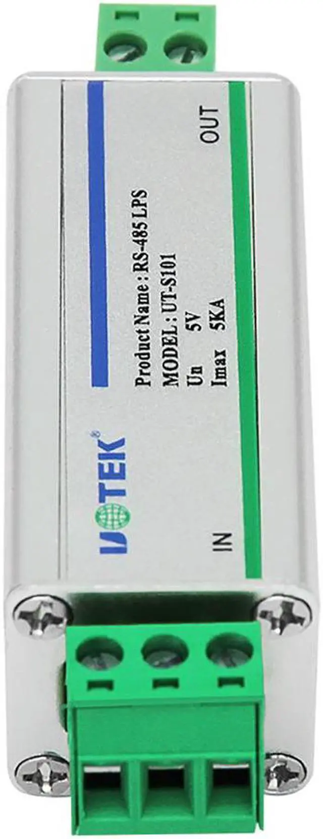 Alt view image 4 of 5 - UOTEK Industrial Grade RS-485 Lightning Isolator Arrester RS485 Isolation Module Surge Protector ESD Level4 IP30 5KA 6V DC 4.2V AC 10M BPS Multi-protection UT-S101